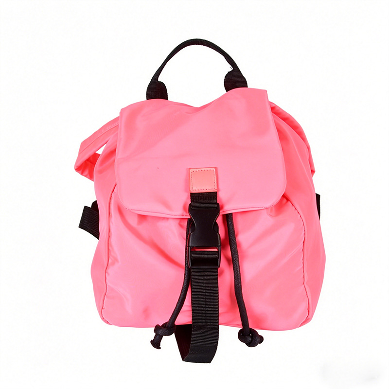 Stock Hot Pink Cute Backpack, Nylon Small Backpack for Women, Lightweight Mini Backpack ZBCA461