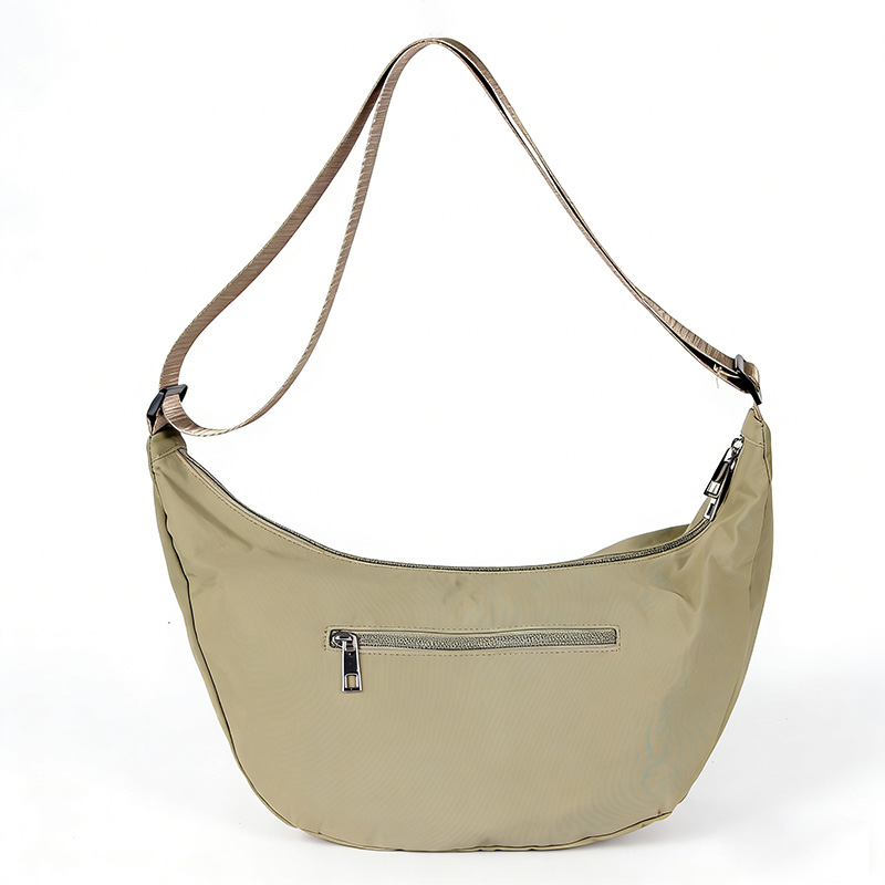 Nylon Corssbody Bag for Women Green Hobo Bag for Young Girl