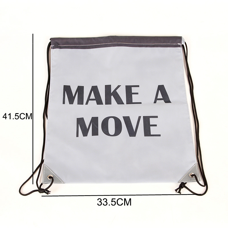 Stock Gery Drawstring Backpack String Backpack Sport Gym Backpack Bags for Yoga Traveling Outdoor Sports for Men Women ZBCA277