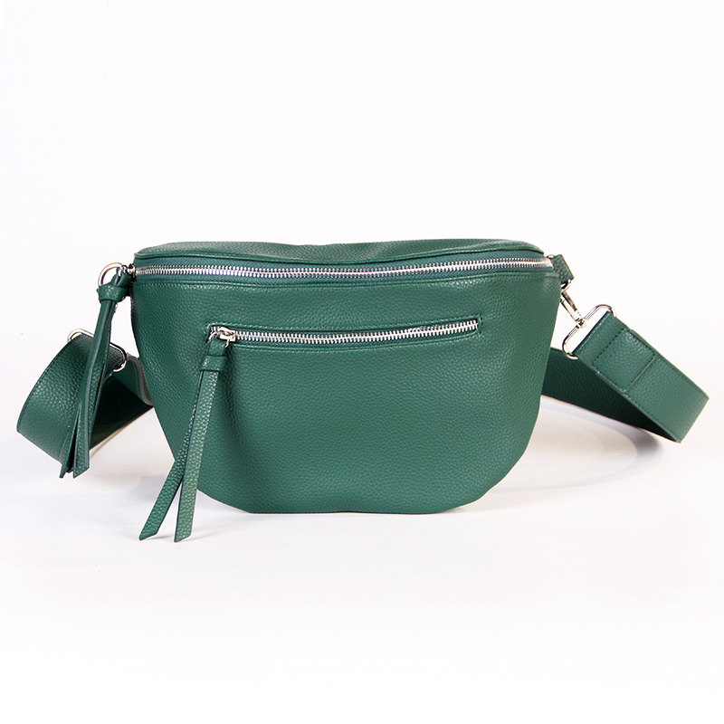 Stock Green Colour Crossbody Bag Bum Bag for Women,Spacious Purse Fanny Packs Belt Bag,Oversized Bum Bag ZBEV1276-1