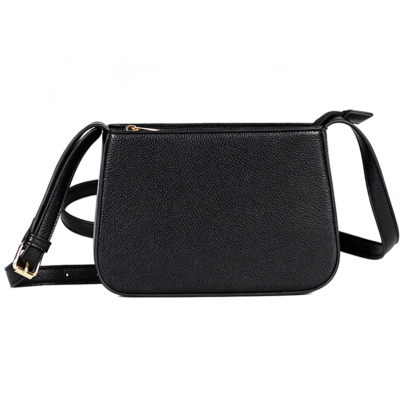 Stock Black Small Crossbody Bags for Women Trendy Clutch Purse PU Leather Shoulder Bags with Adjustable Strap ZBSH1876-3