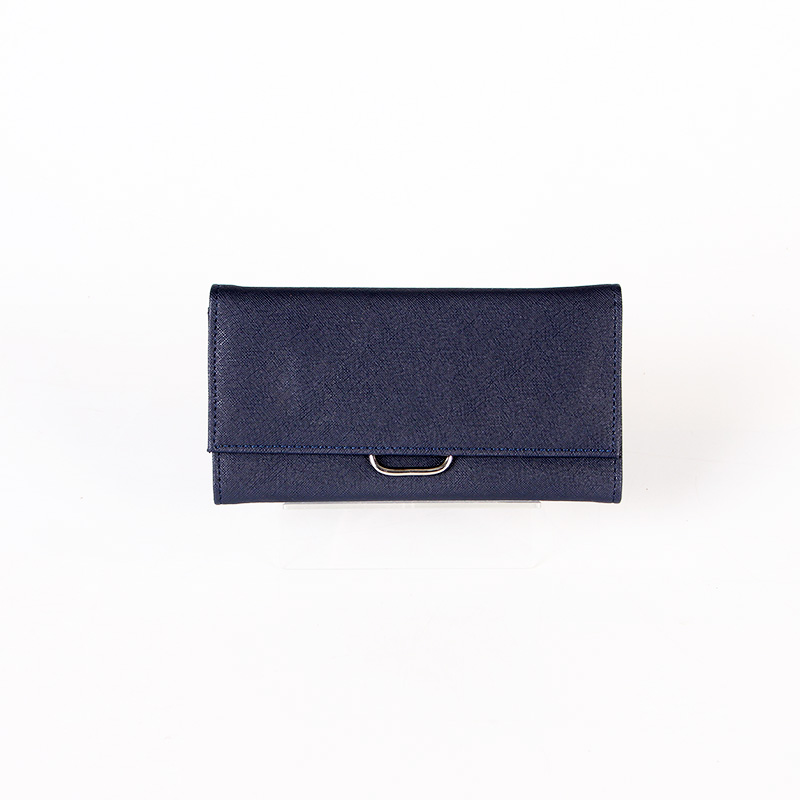 Stock Black Wallet for Women Slim Designer Trifold Ladies Credit Card Holder ZBWA1002