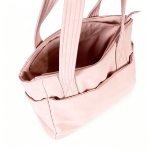 Pink Lightweight Puffy Tote Bag for Women Shoulder Bag Handbag for Travel, Work, Gym Bag ZBCA1085