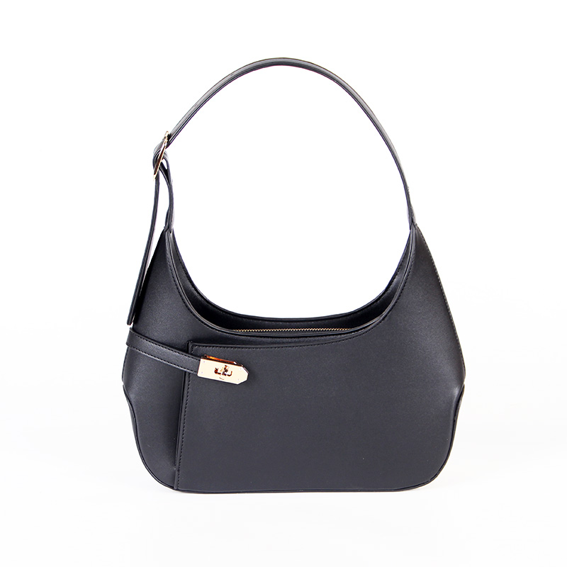 Black Shoulder Bag for Women Small Cute Handbags Classic Trendy Purse for Going Out Work Dating