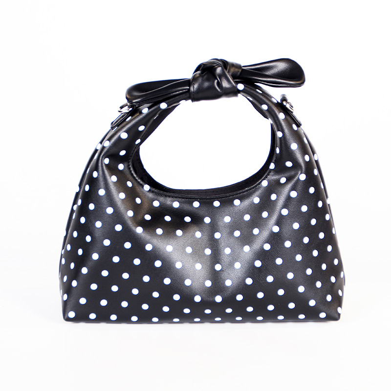 Popular Dot Bow-Embellished Top-Handle Bag for Women-Underarm Tote,Shoulder Bag&Handbag for Work,Shopping ZBSM628