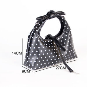 Popular Dot Bow-Embellished Top-Handle Bag for Women-Underarm Tote,Shoulder Bag&Handbag for Work,Shopping ZBSM628