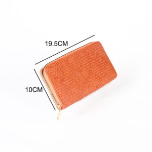 Womens Crocdile Wallet Cute Elegant Long Slim Card Holder Case Minimalist Coin Purse Thin Zipper Clutch Wallets for Girls Ladies ZBWA1314