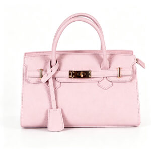 Women’s Pink Satchel Handbag Structured Top Handle Purse with Crossbody Strap Luxury Work Tote ZBHA1658