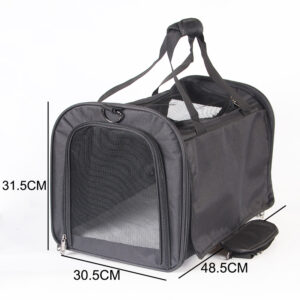 Soft Sided Cat/Dog Carrier,Collapsible Pets Travel Carriers for Pet/Puppy with Shoulder Strap & Removable Mat,Mesh Top Load Small Dogs/Cats Carry Bag ZPCB13