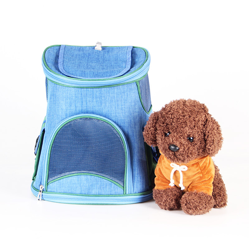 Cat Backpack Carrier for Small Dogs and Medium cat Puppy Kitten Bunny Pet Carrier Backpack Collapsible with Fully Ventilated Mesh with Safety Leash ZPCB26