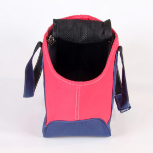 Bolsa de transporte vermelha para cães pequenos, bolsa macia com clipe de segurança para coleira, bolsa de transporte aconchegante para cães com menos de 7 kg, bolsa de ombro confortável para viagens ZPCB34