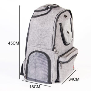 Mochila Basics para Cães e Gatos de Pequeno Porte, Bolsa de Transporte Dobrável com Tela Ventilada, Almofada Removível e Guia de Segurança ZPCB35