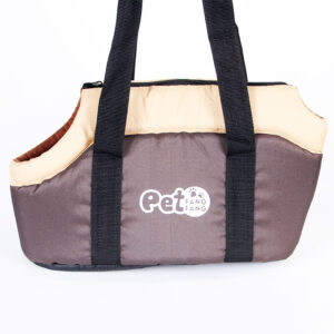 Foldable Dog Sling Carrier Portable Shoulder Handbag Nylon Natural Fabric Tote