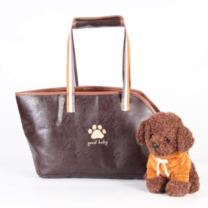 Fashion Designer PU Pet Carrier Dog Cat Carrier Purse Soft-Sided Pet Tote Bag for Small Dogs Puppy and Cats TSA Airline Approved ZPCB29