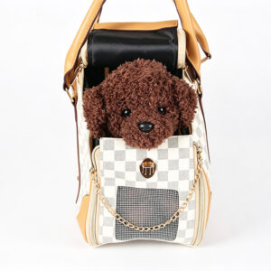 Fashion Luxury Pet Carrier Dog Carrier PU Leather Dog Handbag Dog Purse Cat Tote Bag Pet Cat Dog Hiking Bag ZPCB38